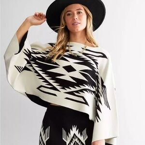 Intarsia Chimayo Sweater Poncho
ARIAT